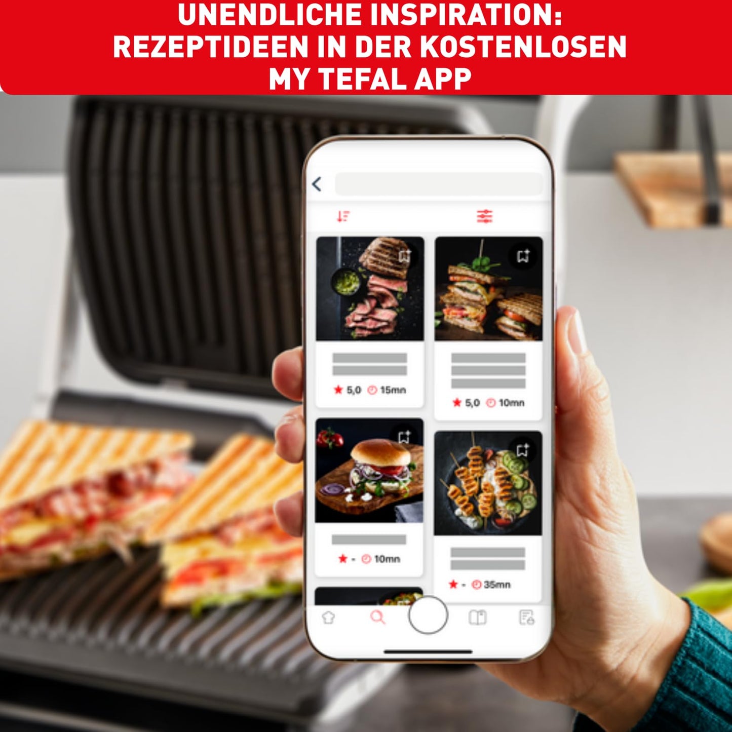 Tefal OptiGrill XL Automatic Grill (GC722D) – 9 Presets & Sensor Cooking