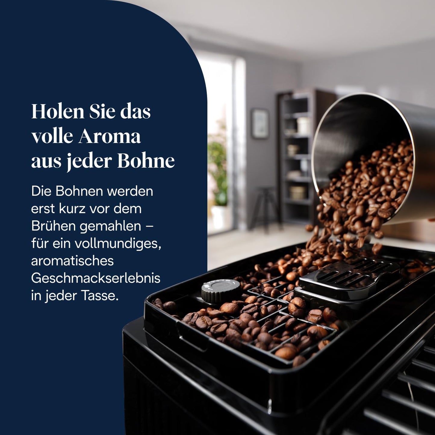 De'Longhi Magnifica Start – Manual Steam Wand, 13-Step Grinder & Soft Touch