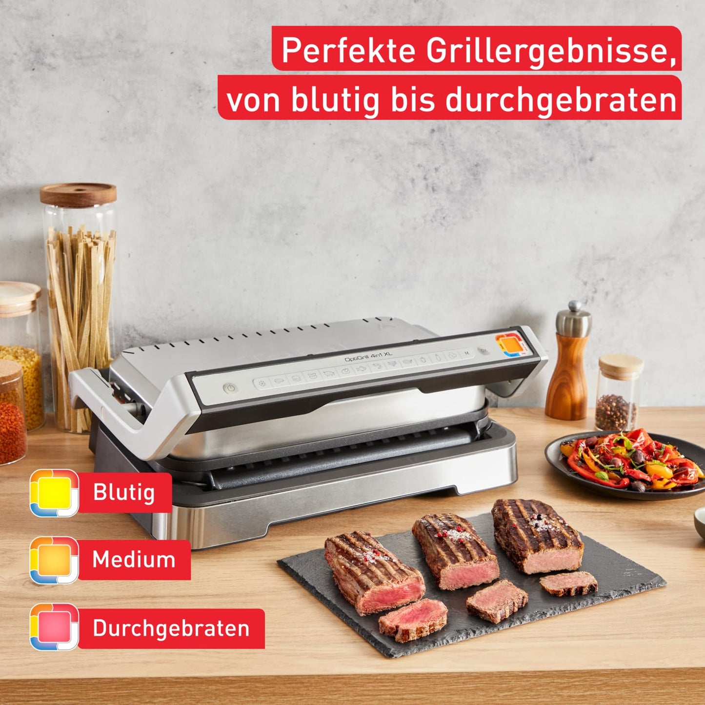 Tefal OptiGrill XL Automatic Grill (GC722D) – 9 Presets & Sensor Cooking