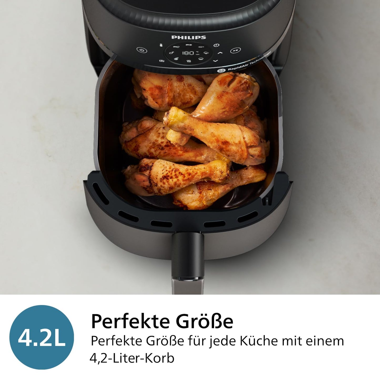 Philips Airfryer 5000 Series L – Connected Air Fryer with Remote App Control (HD9255)