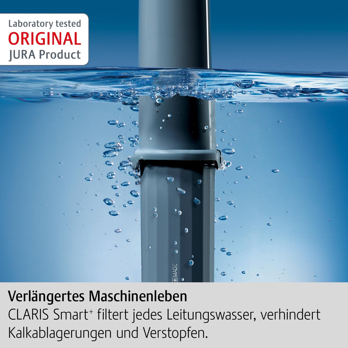 JURA Original - Claris Smart+ Filter Cartridge with Automatic Filter Detection - TÜV-Certified Hygiene - Pack of 3 - 24233