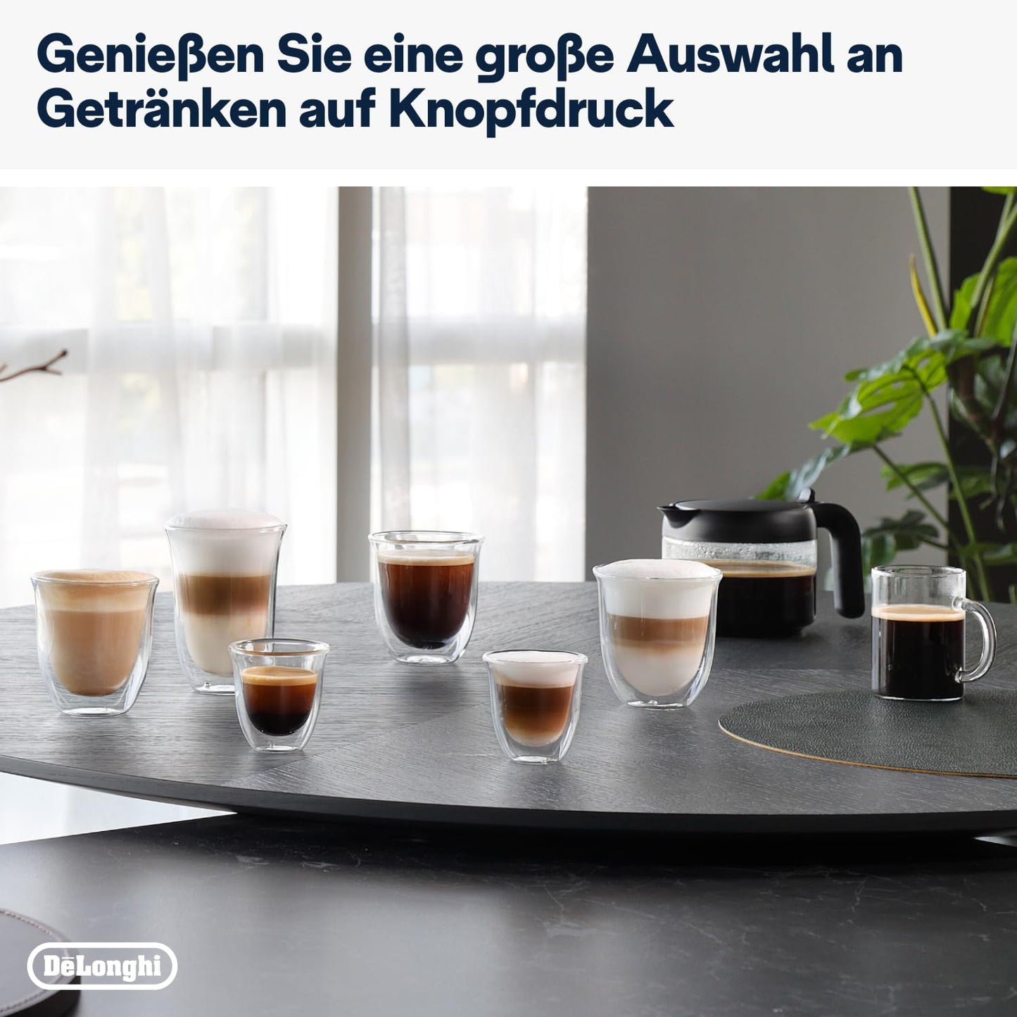 De'Longhi Dinamica Plus – 24 Recipes, LatteCrema System & 3.5" Touch Display