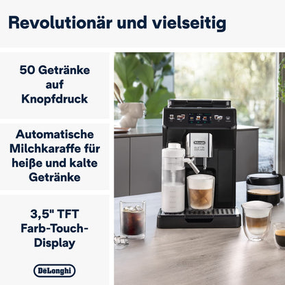 De'Longhi Eletta Explore – 50 Recipes, Cold Brew & LatteCrema System