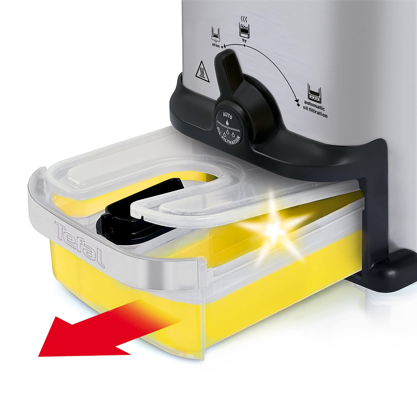 Tefal Pro Inox & Design FR8040 Deep Fryer Oleoclean 3.5 litres, Black, Stainless Steel