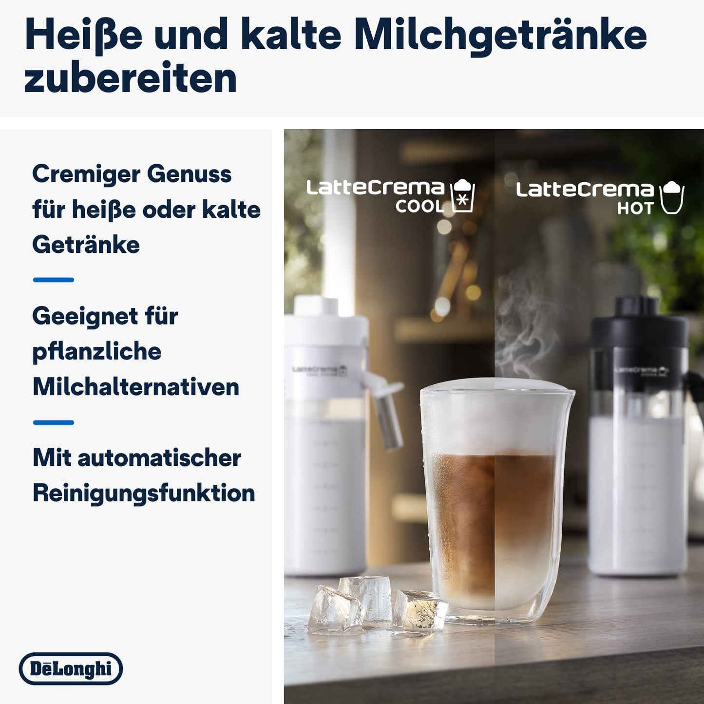De'Longhi Eletta Explore – 50 Recipes, Cold Brew & LatteCrema System