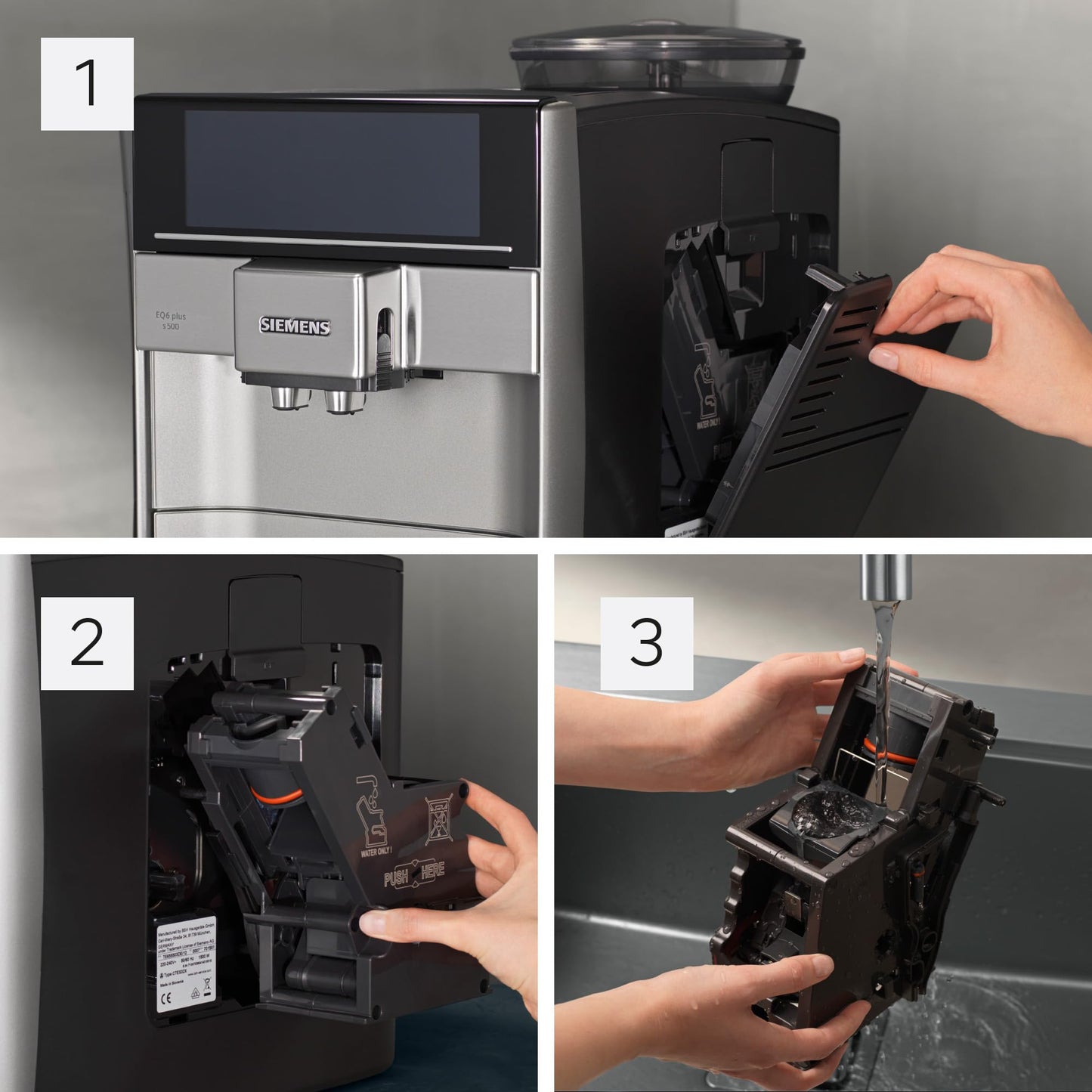 Siemens EQ.6 Plus s300 – Ceramic Grinder, Touch Display & One-Touch Milk