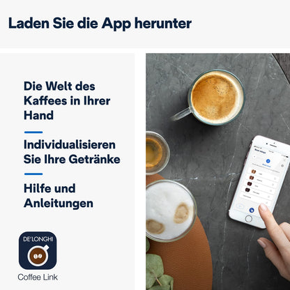 De'Longhi Dinamica Plus – 24 Recipes, LatteCrema System & 3.5" Touch Display