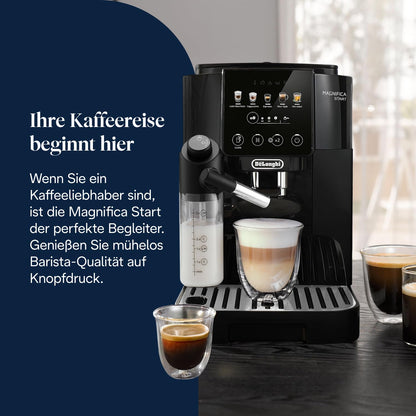 De'Longhi Magnifica Start – Manual Steam Wand, 13-Step Grinder & Soft Touch