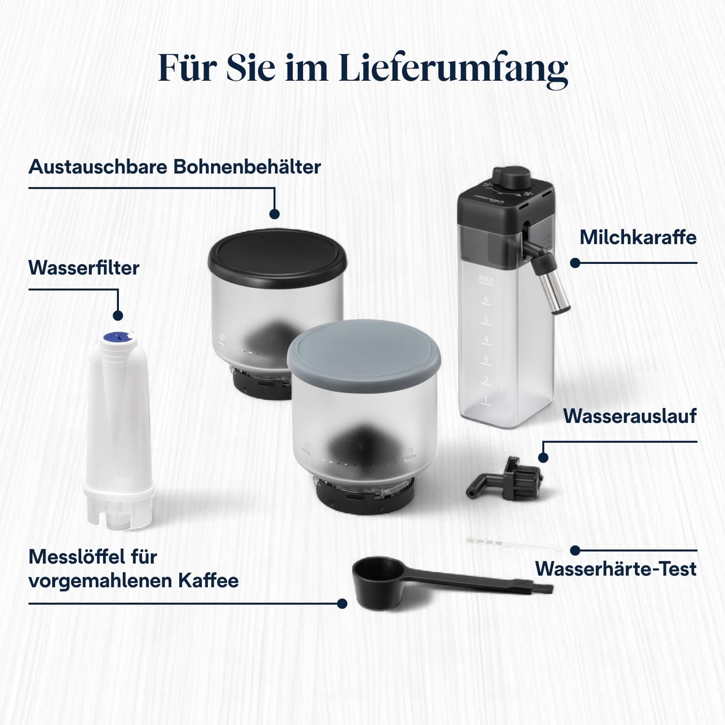 De'Longhi Rivelia – Interchangeable Bean Hopper, 16 Drinks & Touch Display