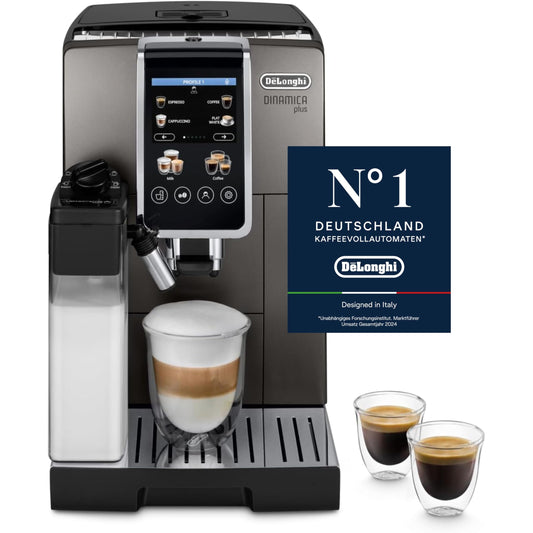 De'Longhi Dinamica Plus – 24 Recipes, LatteCrema System & 3.5" Touch Display