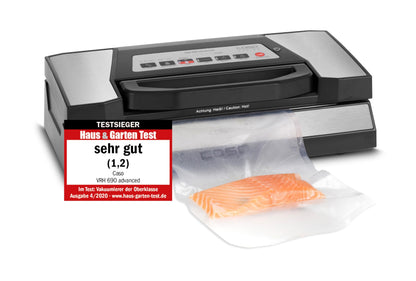 CASO Advanced Vacuum Sealer - Film Sealing Device - Extend the Shelf Life of Your Food - Ideal For Portioning and Storing Food