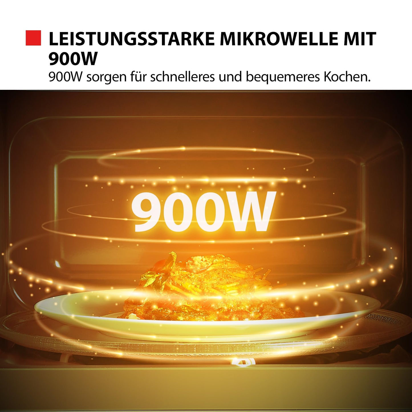 Toshiba MW2-MM20PF(BK) Microwave, Solo Microwave 20 l, 800 W, 5 Power Levels with Practical Defrost Function, LED Lighting in Interior, Black