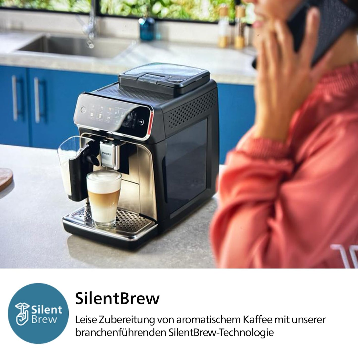 Philips 3300 Series – 5 Drinks, SilentBrew & Manual Steam Wand
