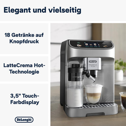 De'Longhi Magnifica Evo Next – 13 Drinks, Color Touch Display & LatteCrema