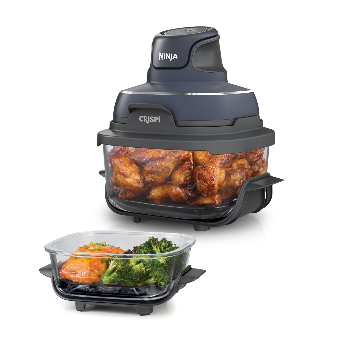 Ninja CRISPi 4-in-1 System – Portable Air Fryer, Recrisp & Storage Lids