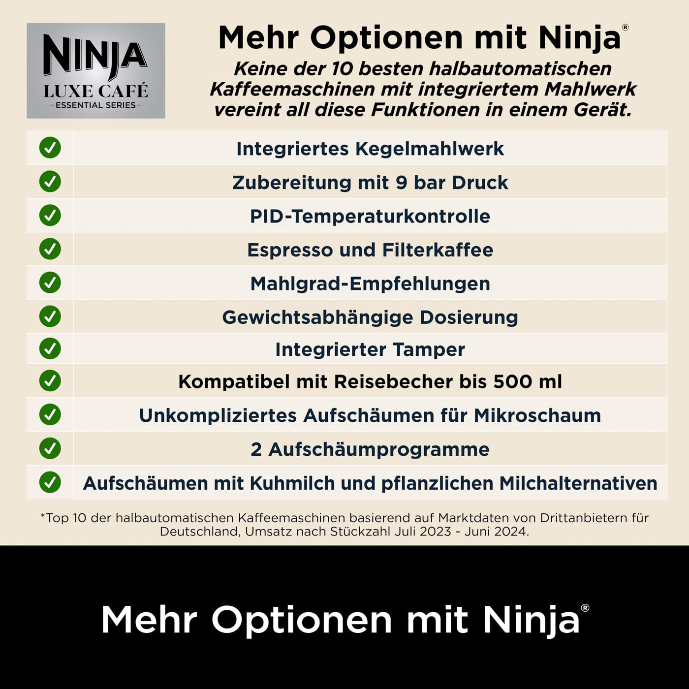 Ninja Luxe Premier ES601EU – Portafilter System with Grinder, Cold Brew & Frother