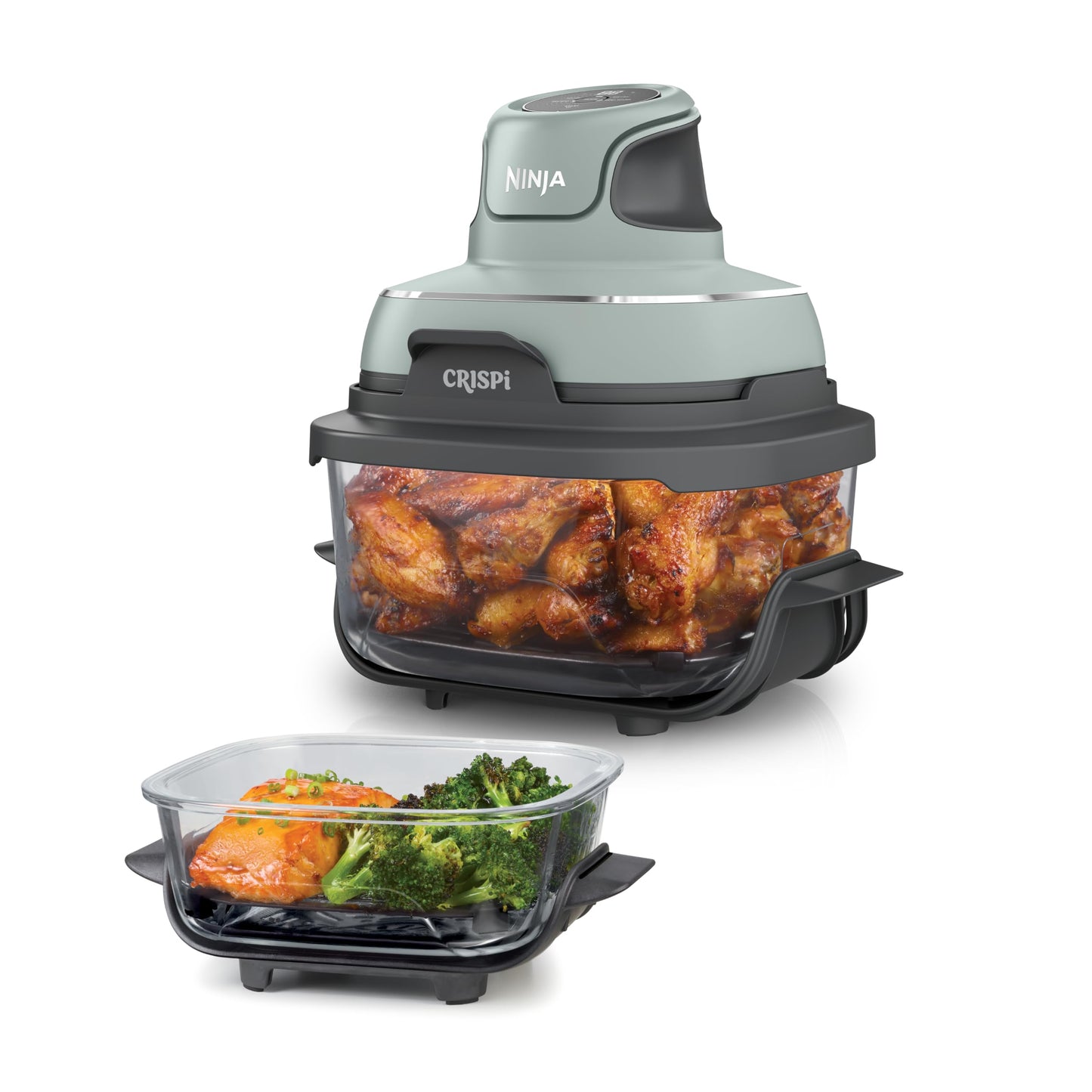 Ninja CRISPi 4-in-1 System – Portable Air Fryer, Recrisp & Storage Lids