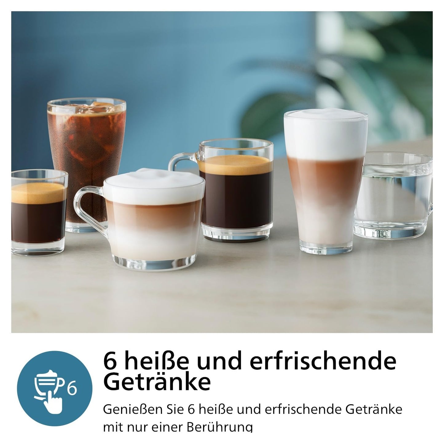 Philips 2300 Series – LatteGo Milk System, 4 Drinks & Ceramic Grinder