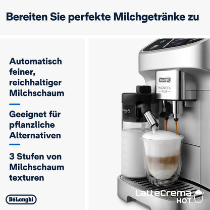 De'Longhi Magnifica Evo Next – 13 Drinks, Color Touch Display & LatteCrema