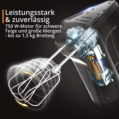 Krups 3Mix 9000 GN9101 – Powerful 750W Mixer with Turbo & Long Cable