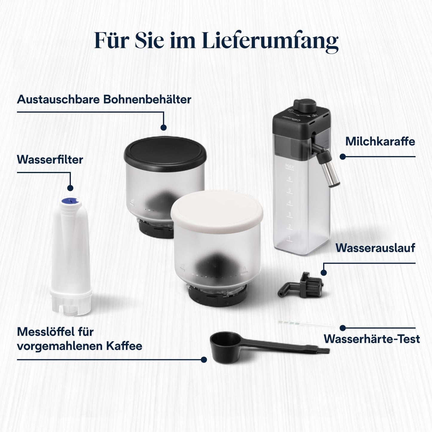 De'Longhi Rivelia – Interchangeable Bean Hopper, 16 Drinks & Touch Display