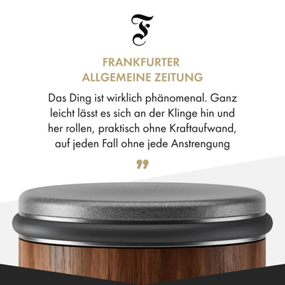 HORL 2 Walnut – Rolling Sharpener Set with 15° & 20° Magnetic Support