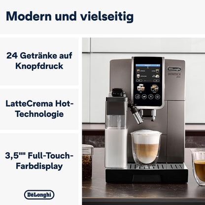 De'Longhi Dinamica Plus – 24 Recipes, LatteCrema System & 3.5" Touch Display