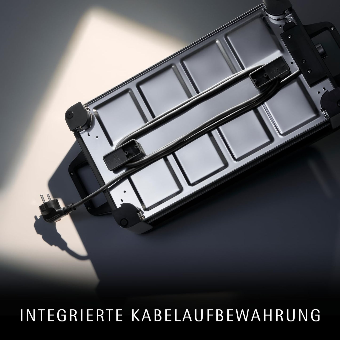 WMF Lono Raclette grill with pans and sliders, raclette 8 people, 1500 W, matt stainless steel