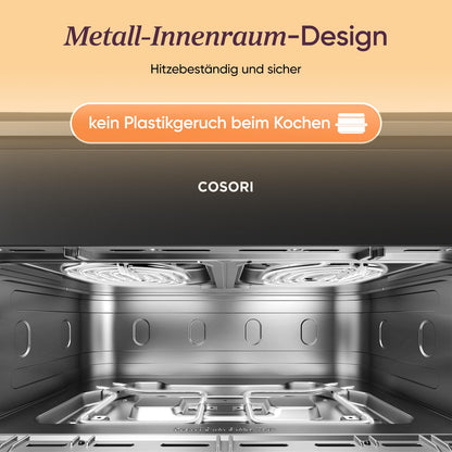 COSORI TwinFry 10L XXL – Dual Zone Air Fryer with 4 Heating Elements