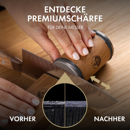 HORL 2 Walnut – Rolling Sharpener Set with 15° & 20° Magnetic Support