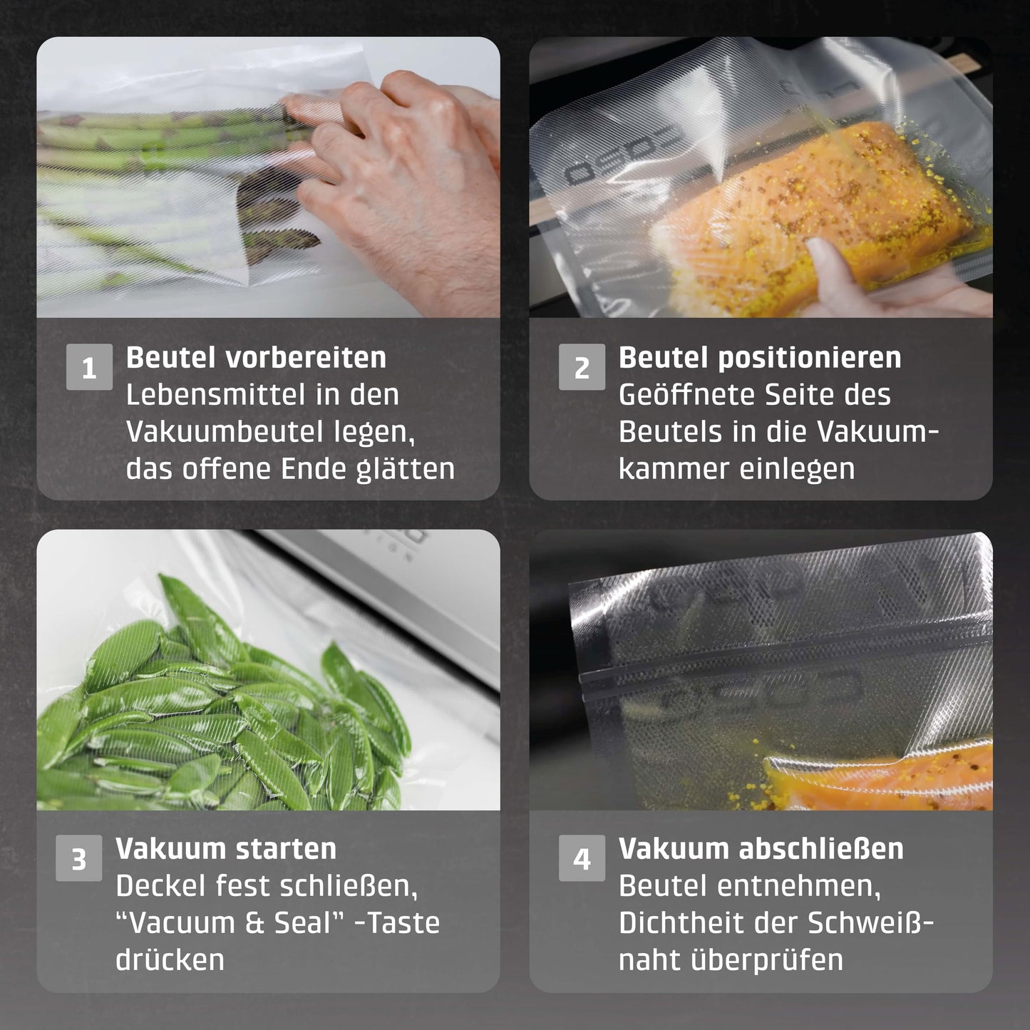 CASO Advanced Vacuum Sealer - Film Sealing Device - Extend the Shelf Life of Your Food - Ideal For Portioning and Storing Food