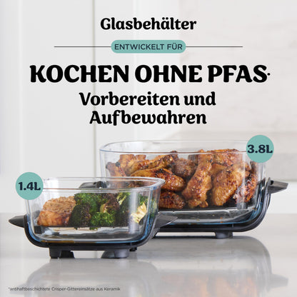 Ninja CRISPi 4-in-1 System – Portable Air Fryer, Recrisp & Storage Lids