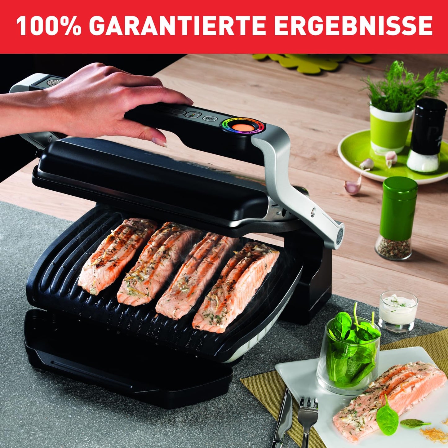 Tefal OptiGrill XL Automatic Grill (GC722D) – 9 Presets & Sensor Cooking