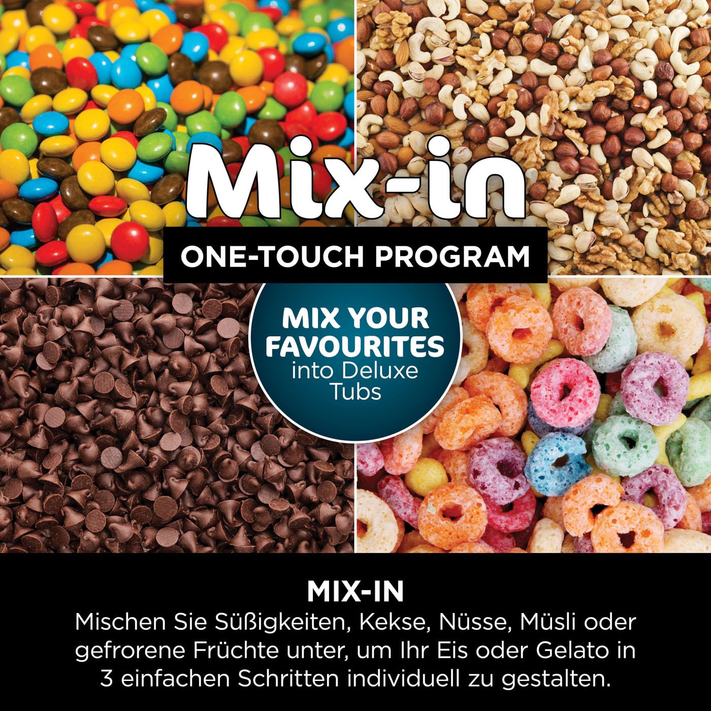 Ninja CREAMi – Ice Cream, Gelato & Sorbet Maker with 3 Tubs (Black/Silver)