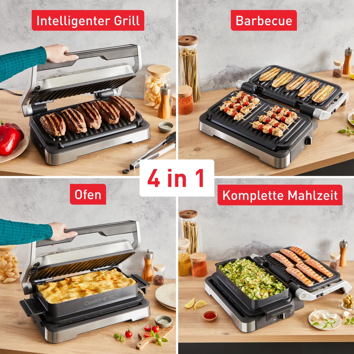 Tefal OptiGrill XL Automatic Grill (GC722D) – 9 Presets & Sensor Cooking