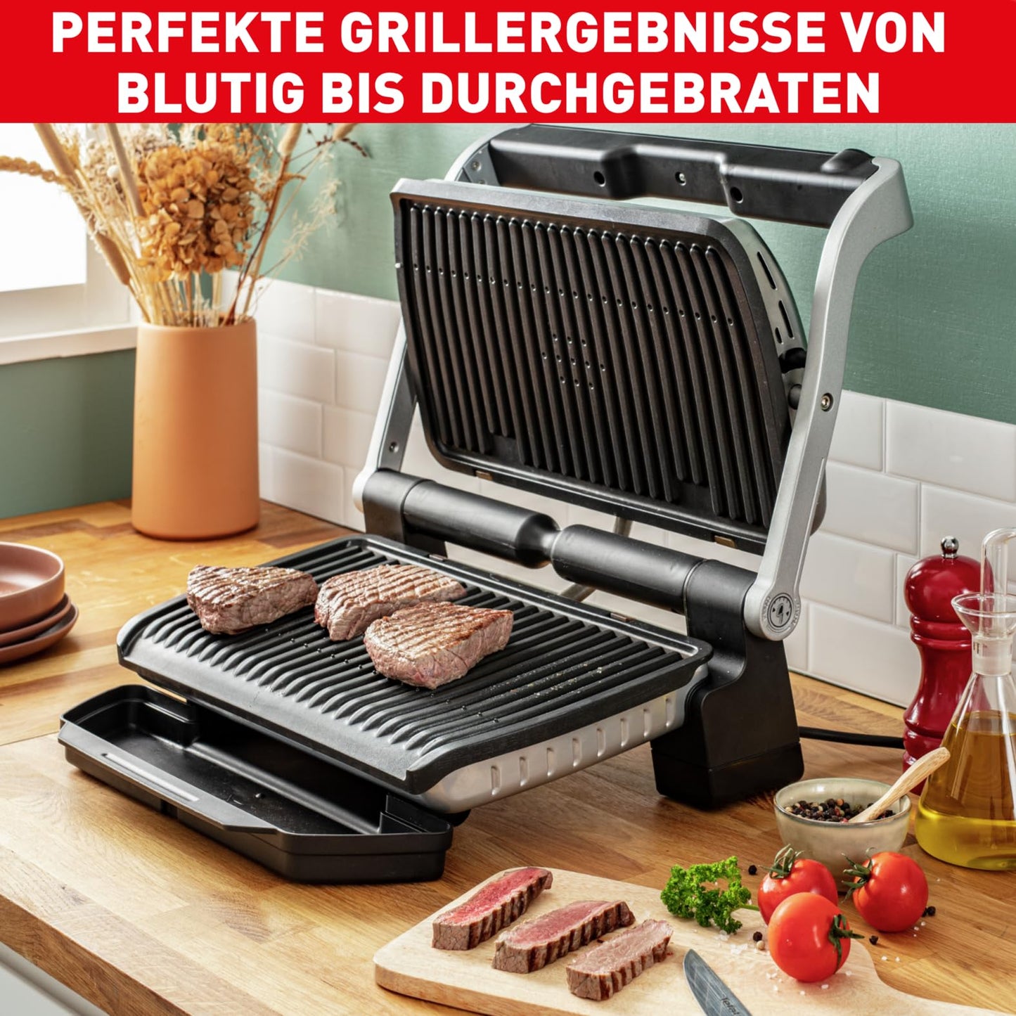 Tefal OptiGrill XL Automatic Grill (GC722D) – 9 Presets & Sensor Cooking