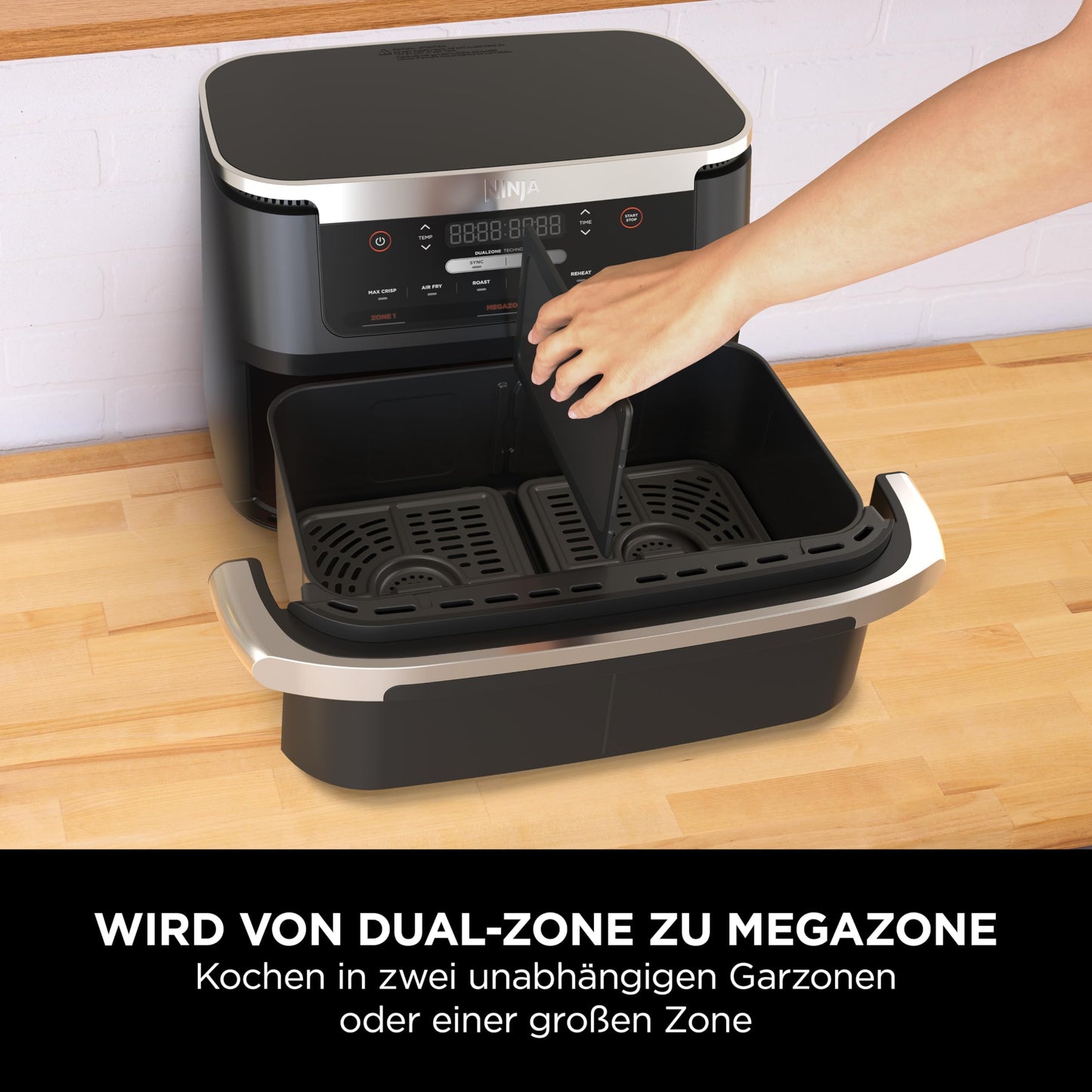 Ninja Foodi FlexDrawer – 10.4L MegaZone with Removable Divider (Copper)