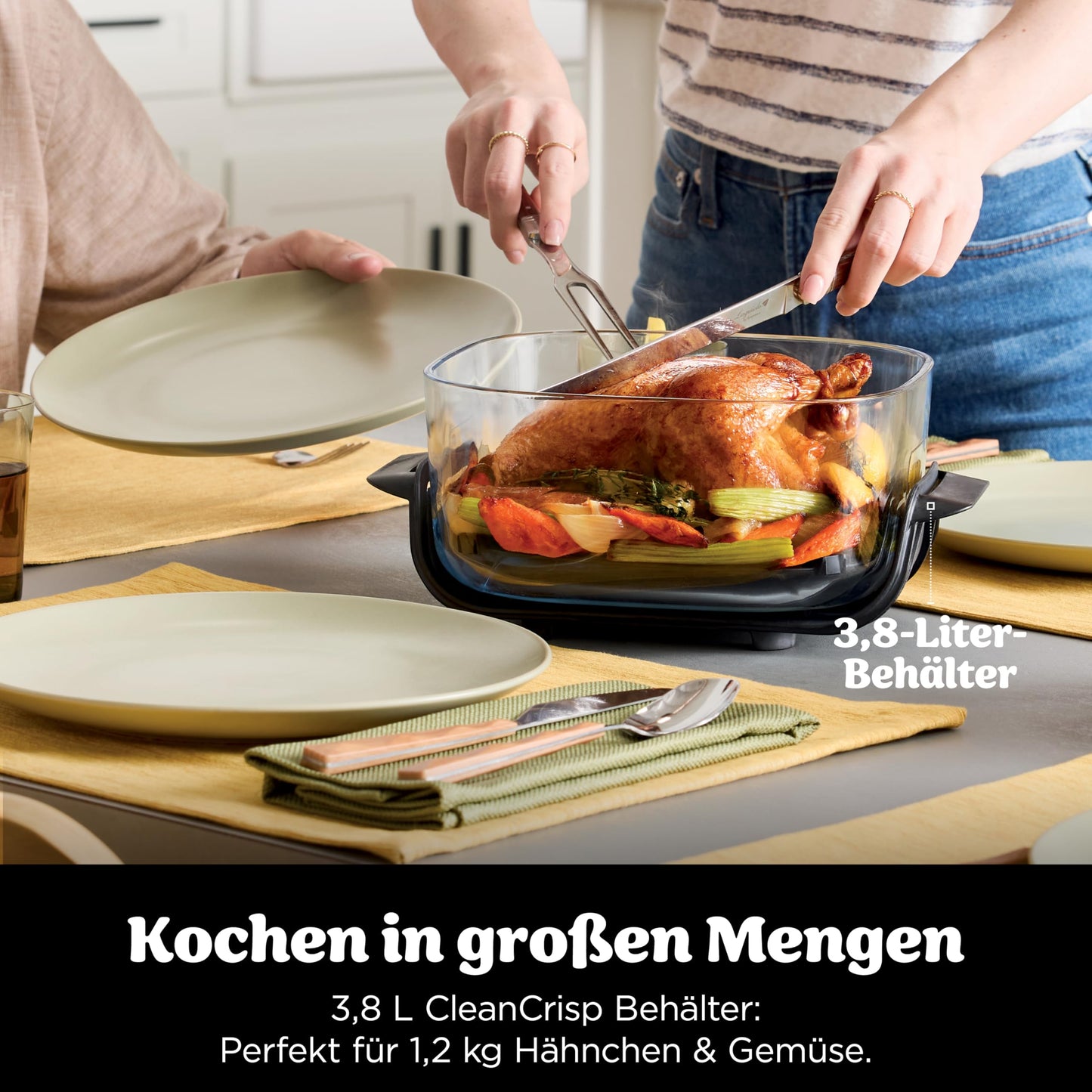 Ninja CRISPi 4-in-1 System – Portable Air Fryer, Recrisp & Storage Lids