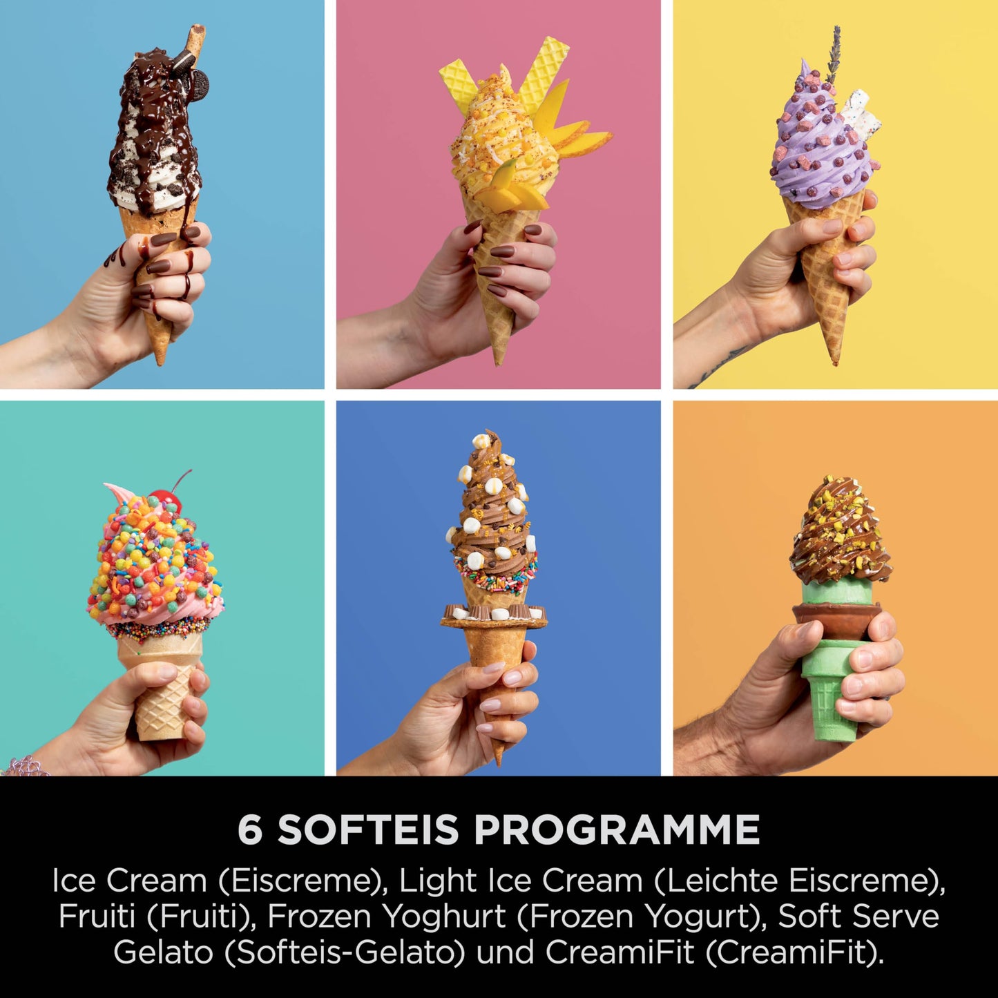 Ninja CREAMi – Ice Cream, Gelato & Sorbet Maker with 3 Tubs (Black/Silver)