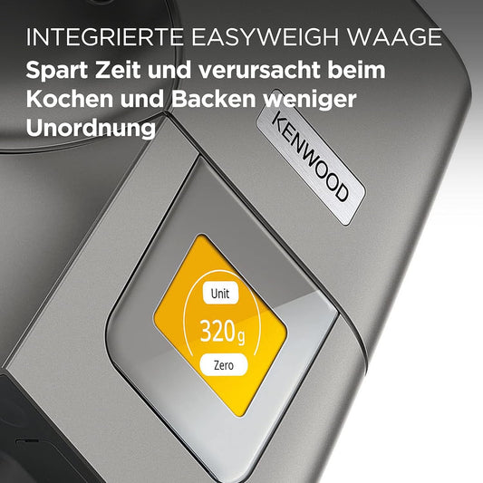 Kenwood Chef Patissier XL 1400W – 7L Warming Bowl, Built-in Scales & 4 Tools