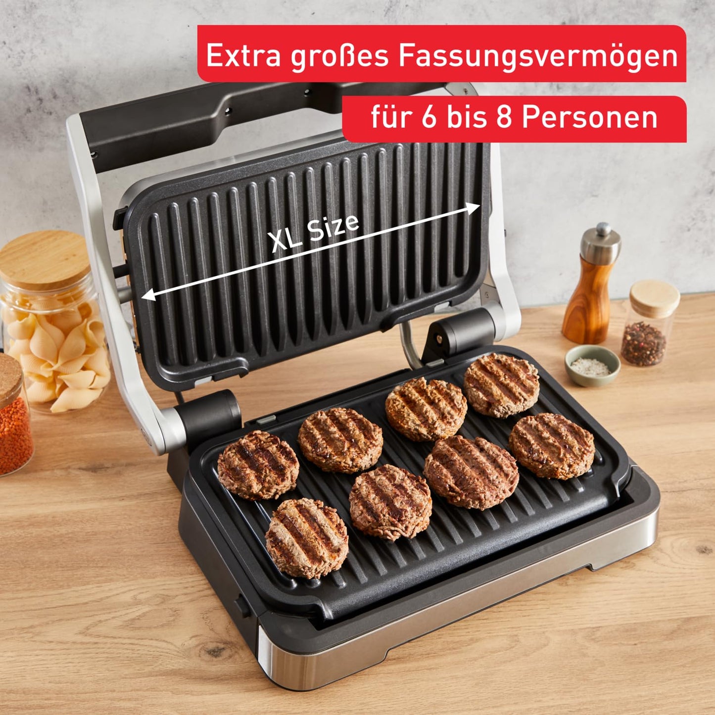 Tefal OptiGrill XL Automatic Grill (GC722D) – 9 Presets & Sensor Cooking