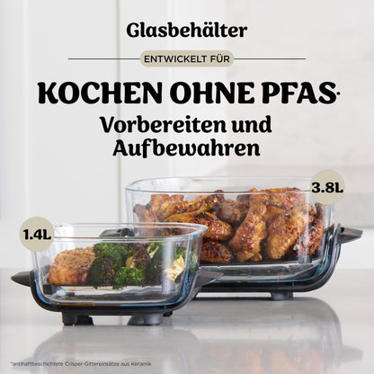 Ninja CRISPi 4-in-1 System – Portable Air Fryer, Recrisp & Storage Lids