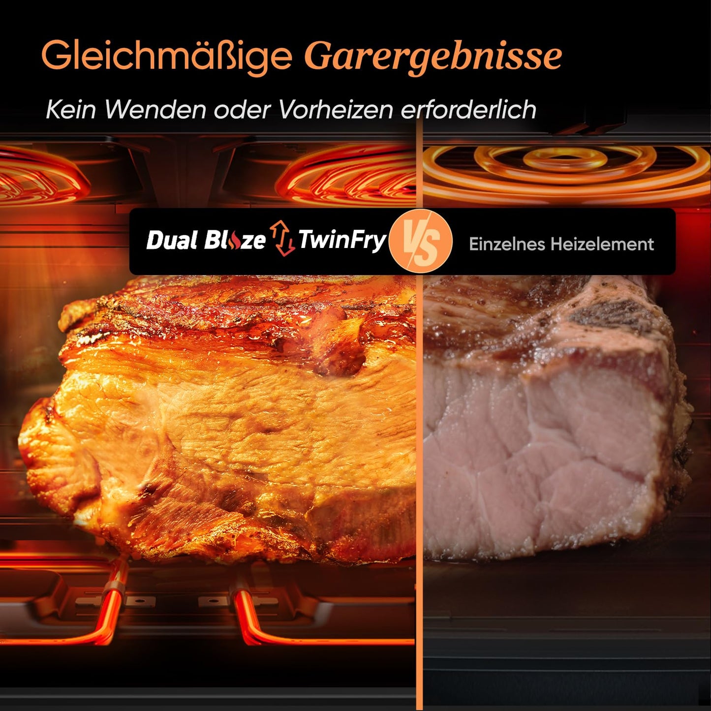 COSORI TwinFry 10L XXL – Dual Zone Air Fryer with 4 Heating Elements